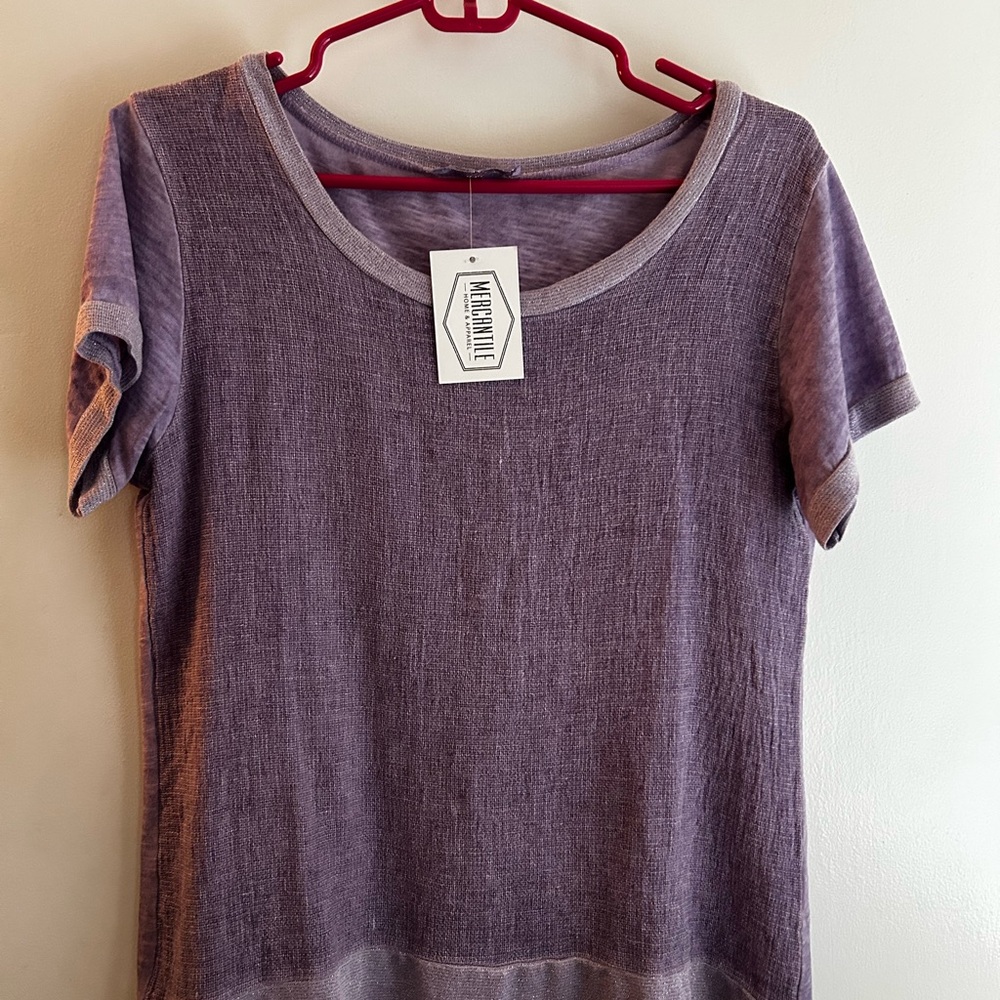 Women's Purple Short Sleeve Top